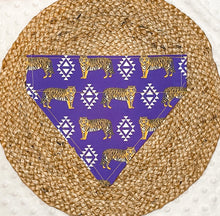 Load image into Gallery viewer, Louisiana State University Over the Collar Dog Bandana | College Football | LSU Tigers Bandana | LSU bandana | lsu football | LSU baseball