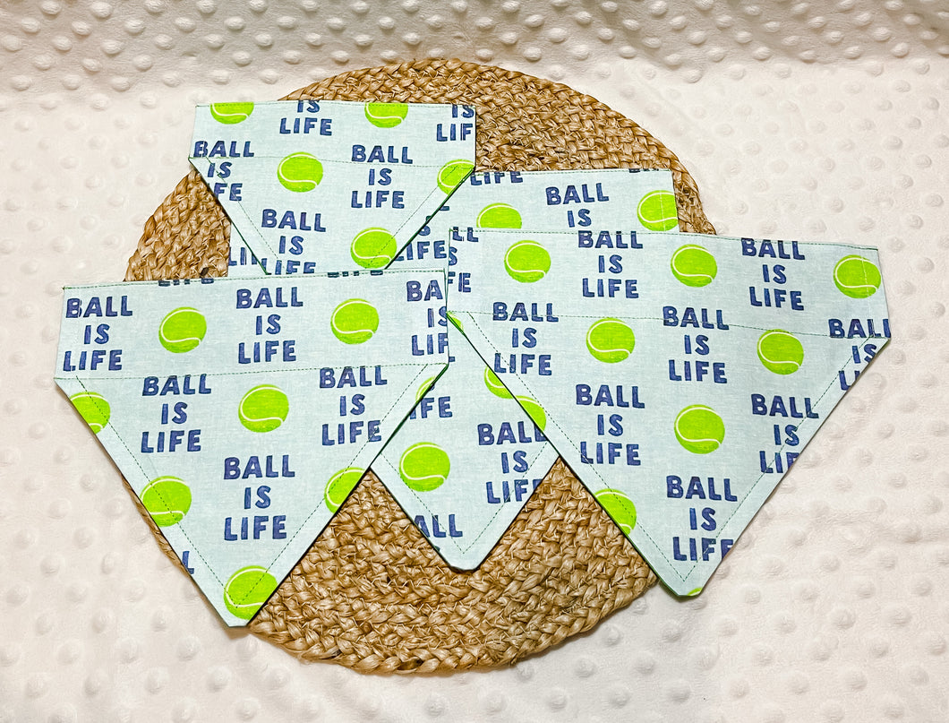 Ball is Life Over the Collar Dog Bandana | Seasonal Bandana | Summer Bandanas