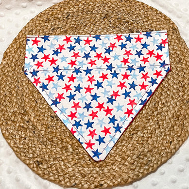 Stars Over the Collar Dog Bandana | Memorial Day bandana | 4th of July Bandana | Labor Day bandana | Holiday Bandana