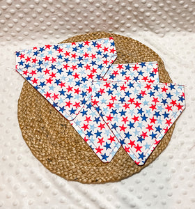 Stars Over the Collar Dog Bandana | Memorial Day bandana | 4th of July Bandana | Labor Day bandana | Holiday Bandana