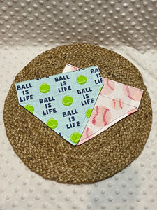 Ball is Life Over the Collar Dog Bandana | Seasonal Bandana | Summer Bandanas