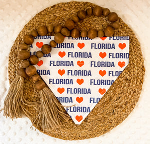 Florida Gators Over the Collar Dog Bandana | College Football | Gators Bandana | Florida bandana | Florida football | Florida baseball