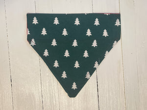 Christmas Tree Over the Collar Dog Bandana