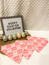 Load image into Gallery viewer, Easter Dog Bandana | Pink Happy Easter Over the Collar Dog Bandana