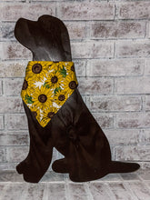 Load image into Gallery viewer, Fall flowers Slip on Dog Bandana