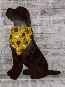 Fall flowers Slip on Dog Bandana