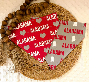 Alabama Over the Collar Dog Bandana | College Football | roll tide Bandana | bama bandana | Alabama football | Bama baseball