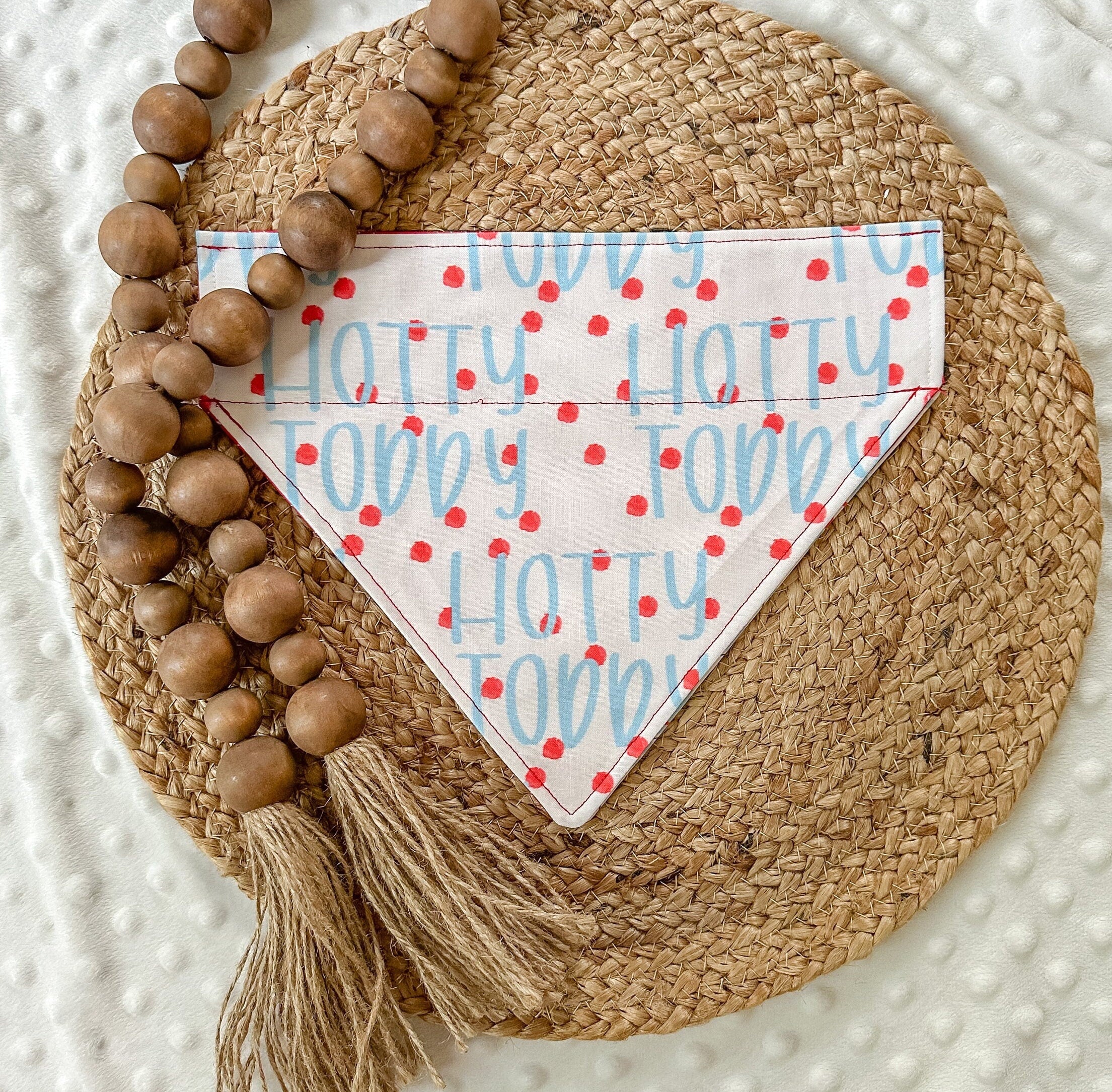 Hotty Toddy Over the Collar Dog Bandana College Football Ole Miss Cottonwood Designs and Boutique